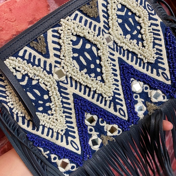 RebeccaMinkoff beaded fringe crossbody - Picture 4 of 12